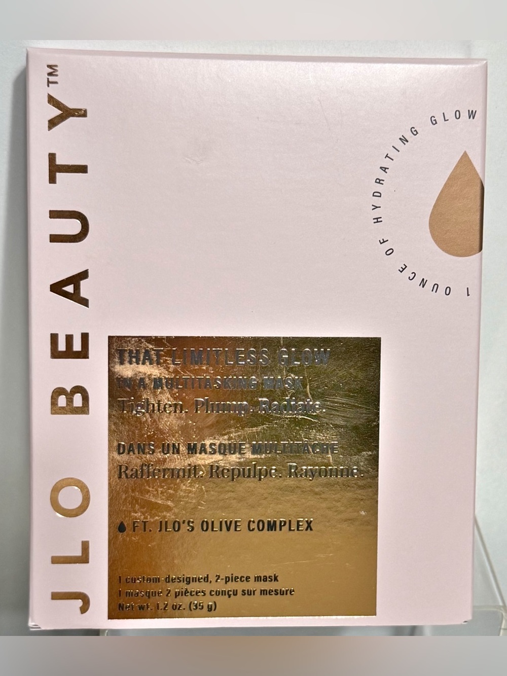 JLO BEAUTY That Limitless Glow Hydrating Sheet Mask ~ New in Box